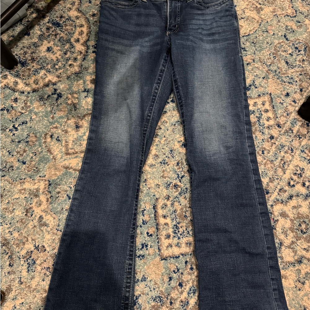 Wrangler Dark Blue Boot Cut Jeans